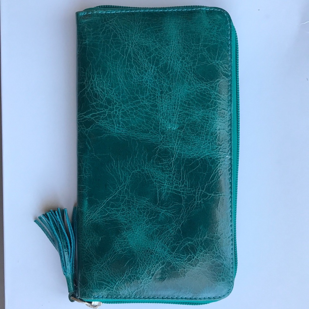 Deep Turquoise Leather Wallet